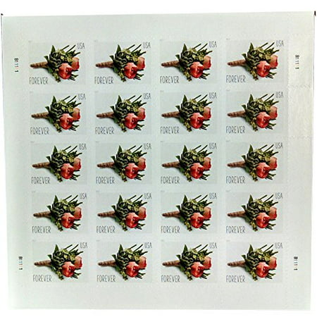 Celebration Boutonniere Sheet of 20 USPS Forever First Class Postage Stamps Wedding Prom Memorial