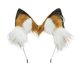 thumbnail image 1 of Fox Cat Long Fur Ears Hair Headwear Wolf Animal Anime Halloween Christmas Costume MFZFUKR BST2000705-4, 1 of 5