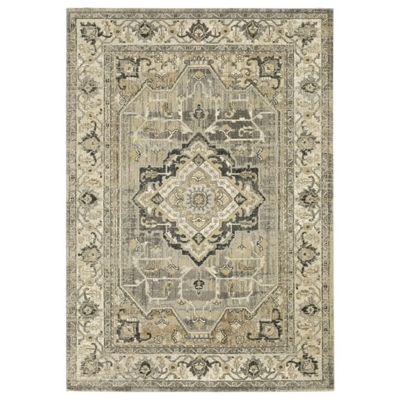 Oriental Weavers Florence 1805X Beige/ Gray 5'3" X 7'6" Indoor Area Rug