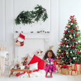thumbnail image 5 of Gqtwoy 18 Inch Doll Clothes Christmas Dress, Glossy Doll Outfit, Holiday Dress Up Costume, Unique Design for 18 Inch Dolls, Perfect Gift for Ages 3 to 6, 5 of 6