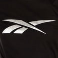 thumbnail image 3 of Playera Reebok Mujer Basic Cotton Silver Negro Entrenamiento negro M, 3 of 6