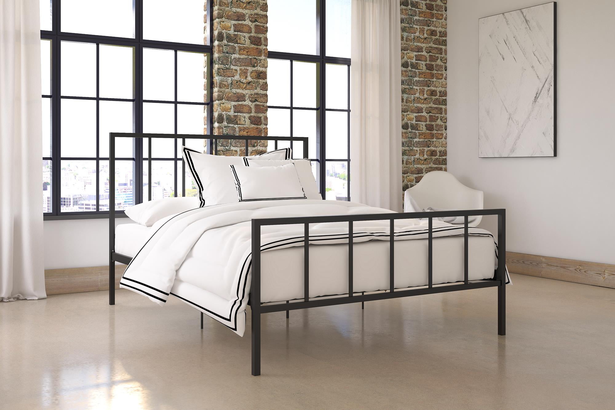 Dhp Stella Metal Platform Bed Gold Queen