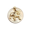 thumbnail image 4 of New 14k yellow Gold bulldog full body pet animal Pendant charm fine jewelry 2.8g, 4 of 12