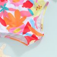 thumbnail image 7 of Bagilaanoe Toddler Baby Girl One-Piece Swimsuit Floral Print Long Sleeve Zipper Rashguard Swimwear 6M 12M 18M 24M 3T Kids Ruffle Bathing Suit, 7 of 7