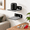 Black, variant on 2-Pack Black 4" Small Universal Floating Wall Shelves For Cameras, Monitors And Small Electronics
