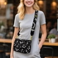thumbnail image 2 of ZUXONGSY Bat Spider Web Moon Print Shoulder Bag for Women Fashion Crossbody Purse Casual Satchel with Adjustable Wide Strap for Shopping Working, 2 of 7