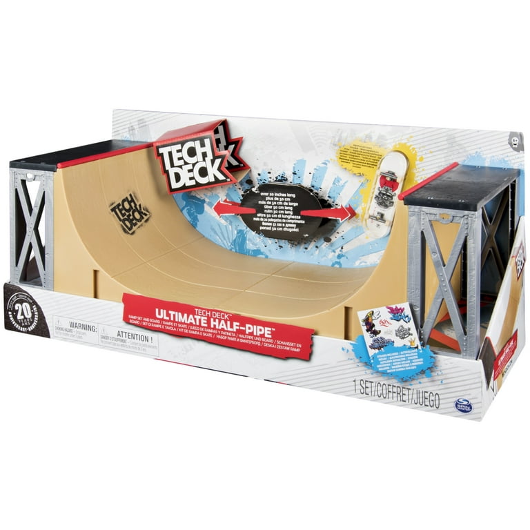 Tech Deck 6044364 Ultimate Half-Pipe Ramp with Tech Decks and Accessories