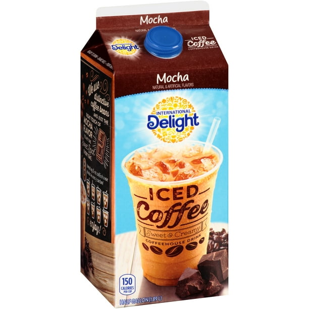 International Delight, Mocha Iced Coffee, Half Gallon