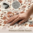 thumbnail image 6 of ODIKA 2'x3' Washable Throw Rug Non-Slip, Low Profile, Flatwoven, Easy Care Vintage Boho Retro Distressed Farmhouse Layout Textured for Hallway, Study Room, 6 of 7