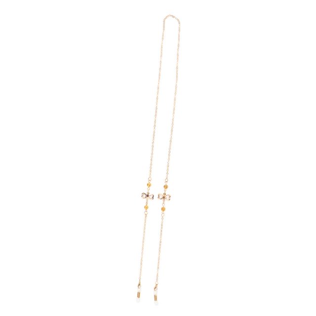 1 Unidad Cadenas de Metal Colgar de Cuello para Gafas de terre Lectura dorado