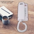 thumbnail image 3 of LYUMO Wall Mount Landline Telephone Extension No Caller ID Phone for Hotel Home, White, 3 of 8