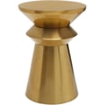 thumbnail image 2 of Meridian Furniture Jai Table d'Appoint en Métal Brossé Or Riche, 2 of 9