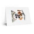 thumbnail image 2 of DistinctInk Greeting Card / Note Card - Ibizan Hound Puppy Graduation - PACK of 1, 2 of 7