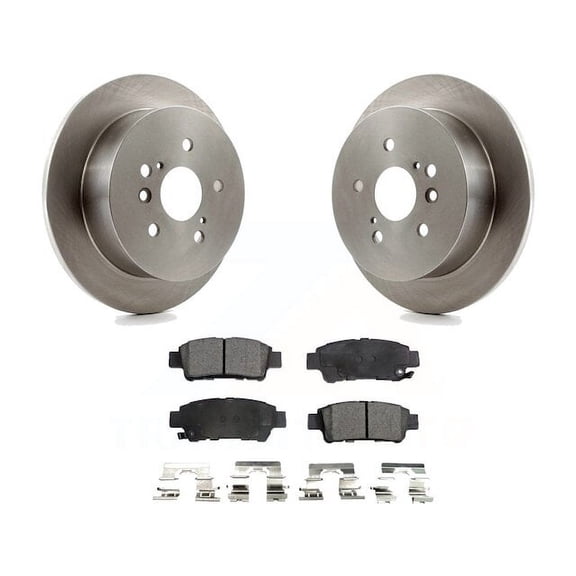 Rear Brake Pad and Rotor Kit - Compatible with 2004 - 2010 Toyota Sienna 2005 2006 2007 2008 2009