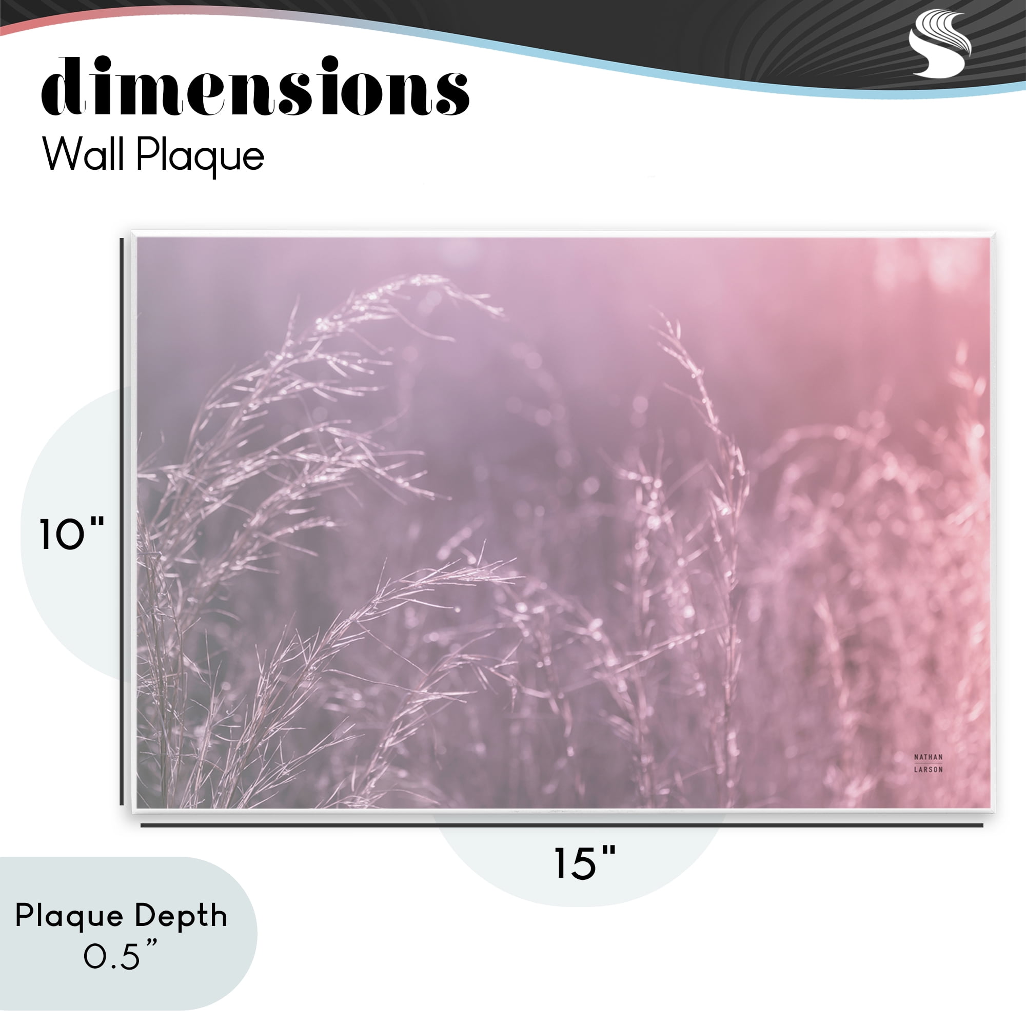 Stupell Industries Pink Meadow at Dawn Wall Plaque Art, design by Nathan Larson