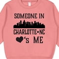 thumbnail image 3 of Inktastic Charlotte North Carolina Someone Loves Me Toddler Sweatshirt, 3 of 4
