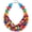 colorful, variant on Boho African Wooden Beaded Strands Necklace Ethnic Layered Chunky Collar Choker Wood Necklace for Women Hip Hop Statement Jewelry[g1553]