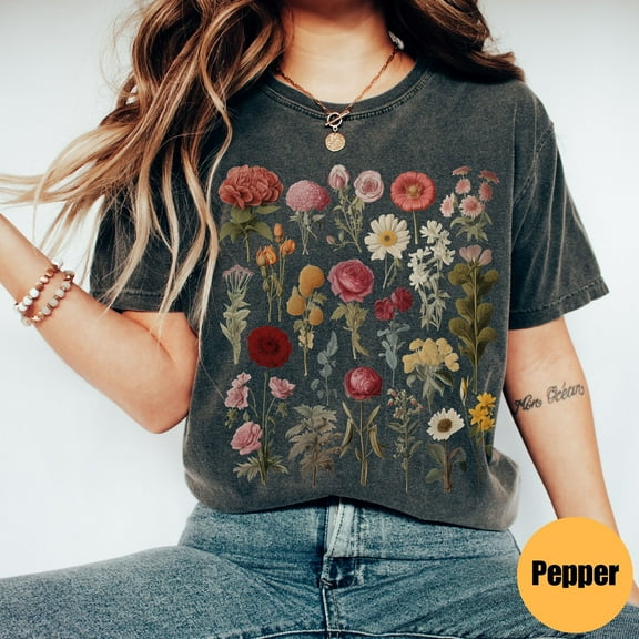 Wildflowers Shirt,Cottagecore Shirt,Flowers Tshirt,Garden Lover Shirt ,Flowers Sweatshirt, Nature Tee