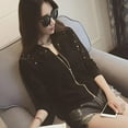 thumbnail image 3 of Thin Long Sleeve Lace Hollow Out Jackets For Female Anti-UV Fashion Short Outwear White Bomber Women Clothing, 3 of 6