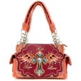 thumbnail image 4 of Western Angel Wings Cross Faith Hope Love Women's Handbag Tote Purse in 3 Colors, 4 of 4