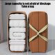 thumbnail image 4 of Bolsa de almacenamiento reforzada | Tela no tejida engrosada de alta resistencia | Equipaje de mudanza de gran capacidad | Cremallera impermeable | Ropa de cama Almohada Edredón Organizador de, 4 of 8