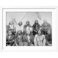 thumbnail image 2 of Art.com Lakota Indian Chiefs who Met General Miles to End Indian War Photograph - Pine Ridge, SD Art Print by Lantern Press, White Frame Wall Art, 40" x 32", 2 of 5