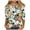 Multicolor#05, variant on JTZGDY Womens Tops and Blouses Vintage Floral Printed Summer 3/4 Length Sleeve Crewneck Graphic T-Shirts Loose Fit Oversized Dressy Tunic Tees Multicolor#01 L