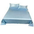 Clearance! Ice Silk Bed Sheets, 3Piece Silky and Luxurious Soft Ice