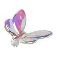 thumbnail image 2 of Glass Crystal Lucky Butterfly Vibrantly with Bright Color Ornaments Home Decor, 2 of 5