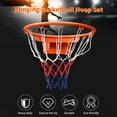 thumbnail image 2 of MIXFEER Hanging Basketball Hoop Set Heavy Duty Wall Durable Mounted Basketball Rim Goal for Adults Indoor Outdoor Sport, 2 of 7