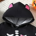 thumbnail image 5 of Gelikeya Halloween Baby Clothes Toddler Baby Outfits Boys Girls Hoodies Halloween Heart Printed Rompers (Black, 6-12 Months), 5 of 7
