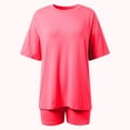 thumbnail image 4 of MAIHAN Theme Park Outfits for Women Spring Outfits for Women 2026 Short Sleeve Top and Shorts Crewneck Tees Shorts Playwear Sets Plus Size Outfits for Curvy Women, 4 of 6