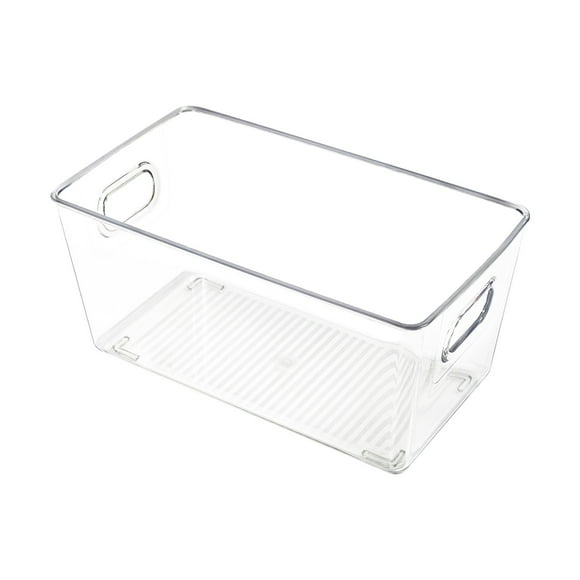 2DXuixsh Food Storage Box Refrigerator Storage with Handle Transparent Drawer Type Fruit and Vegetable Beverage Large Medium and Small Size Organization Storage Box C 24X13.5X11Cm