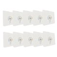 thumbnail image 4 of HEALEEP 10pcs Adhesive Wall Hangers No Nails Required Transparent Hooks for Picture Wedding Dress Display, 4 of 8