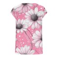 thumbnail image 4 of GERsome Women's Cap Sleeve Tank Tops U Neck Spring Summer T-Shirt Casual Workout Floral Tee Shirts Beach Vacation S-3XL, 4 of 5