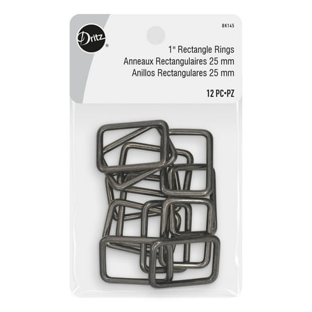 UPC: 0072879302349 | Dritz 1 Rectangle Rings Gray 12 Pc