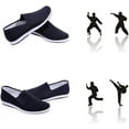 thumbnail image 4 of APIKA Chinese Traditional Old Beijing Shoes Kung Fu Tai Chi Shoes Rubber Sole Unisex Black, 4 of 8