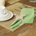 thumbnail image 4 of 20 Pcs Christmas Wooden Reindeer Napkin Ring Holders Horn Ring Table Dinner For Xmas Party Decoration Cute Napkin Buckle Home Napkin Ornaments Banquet, 4 of 5
