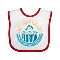 Inktastic Jacksonville Beach Florida Matching Boys or Girls Baby Bib