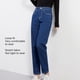 thumbnail image 4 of Pantalones De Cintura Alta, Pantalones Hasta El Tobillo Para Mujer, Algodón, Informales, Cómodos, Elásticos, Color Liso, Pierna Recta Para Ir De Compras Para Mujer, 4 of 7