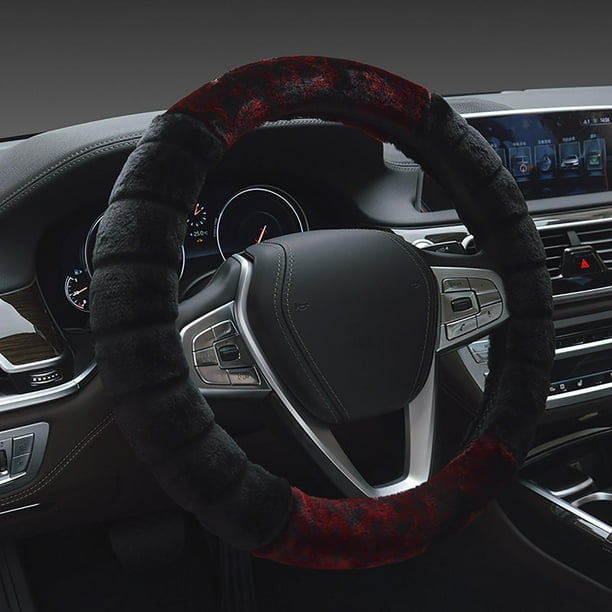 Funda para volante de coche, funda corta de invierno para el volante, funda universal para volante que abriga