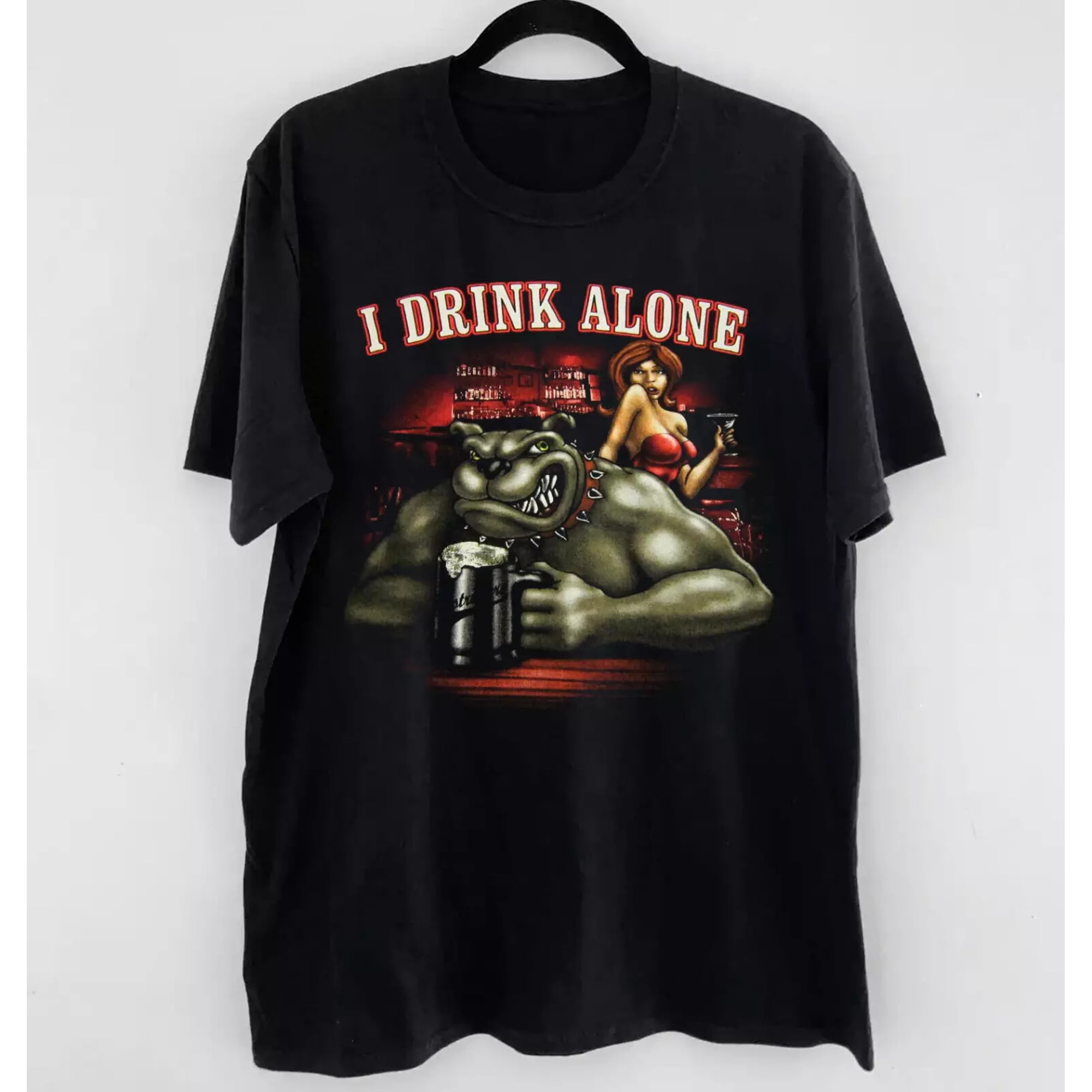 Vtg 1991 George Thorogood I Drink Alone Concer Unisex T-shirt S-5XL