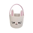 thumbnail image 2 of Beautynvta Easter Bunny Basket, Cute Bunny Woven Basket with Handle, Easter Gifts Basket Egg Hunt Baskets, Holiday Decorative Storage Basket, 2 of 6