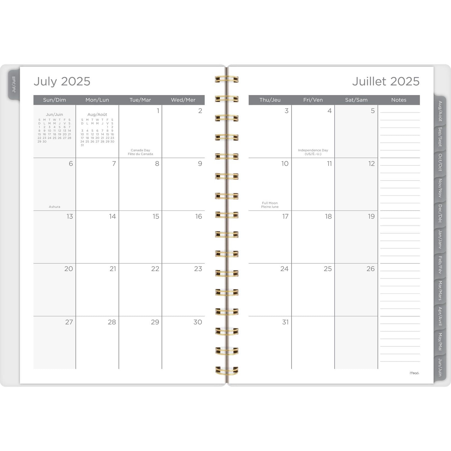 2025-2026 Mead® Honey Bee Small Weekly Academic Year Planner