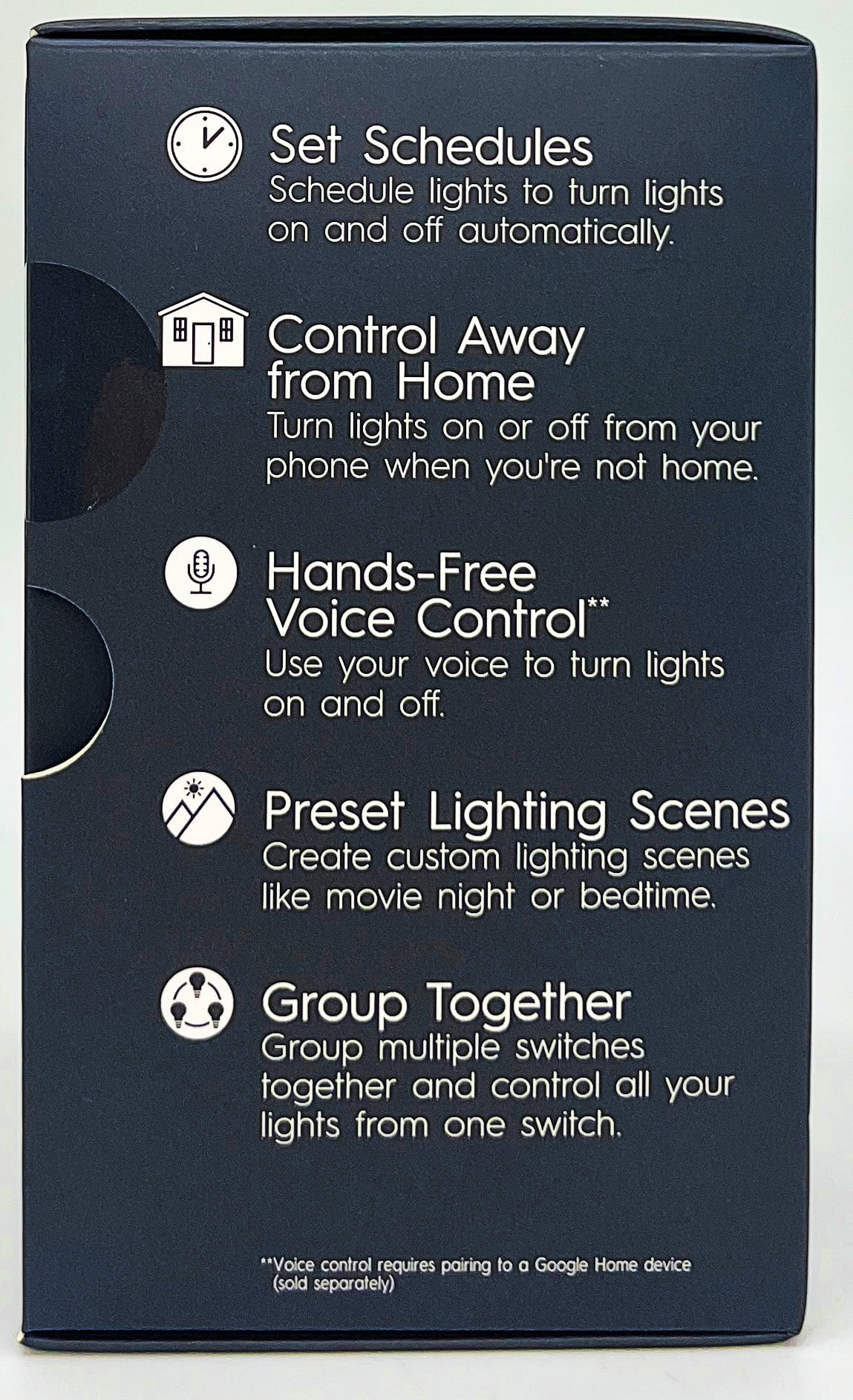 (Pack of 2) GE Smart Dimmer Light Switch, C by GE, Cync, Wire-Free, Battery-Powered, Bluetooth and Wi-Fi Enabled