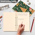 thumbnail image 4 of FORMRS 1-Subject Spiral Notebook 8" x 5" College Ruled 60 Refillable Sheet A5 Hard Cover, 2 Pack, Beige Christmas Gingerbread, 4 of 7