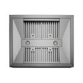 thumbnail image 4 of Hauslane | Chef Series IS-500 30" Island Range Hood | Elegant Canopy Design with Powerful Motor and Quiet Operation | Dual Control, Changeable LED, Delay Shutoff, Baffle Filters | Fits 6" Round Duct, 4 of 6
