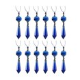 thumbnail image 1 of Shisuyan Crystal Pendant Blue Artificial Crystal 12Pcs 3.1In, 1 of 9