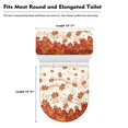 thumbnail image 5 of HELLHERO Maple Leaf Notes Toilet Seat Covers, Stretch Fit Polyester Toilet Protector Cover, 17x21 Inches, 5 of 5