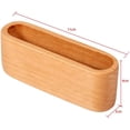 thumbnail image 2 of Tarjetero de madera con compartimento para tarjetas de presentación y soporte para escritorio y encimera Xemadio LN-1122, 2 of 4
